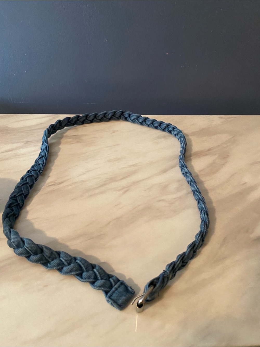 GAP Teal Braided-Belt Denim Shorts - Picture 4 of 7